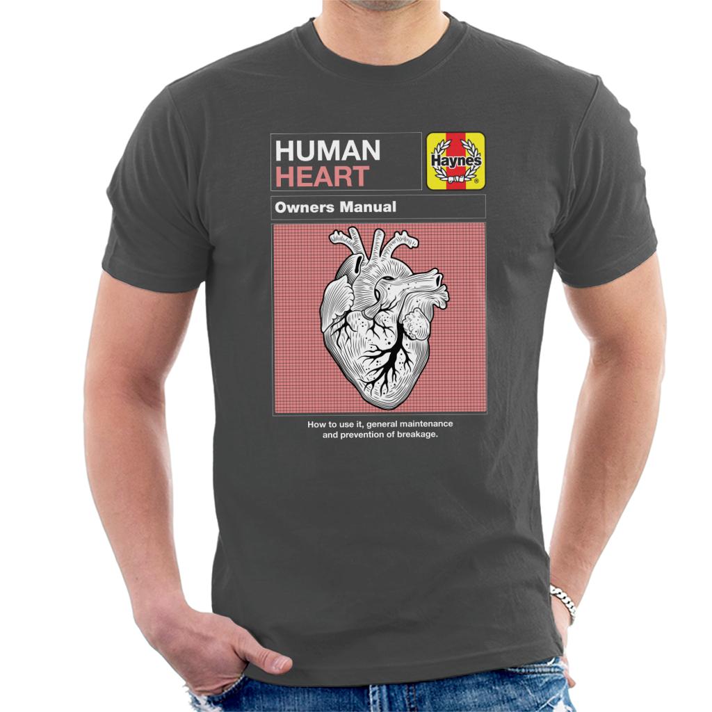 Haynes Human Heart Owners Manual Men's T-Shirt-ALL + EVERY