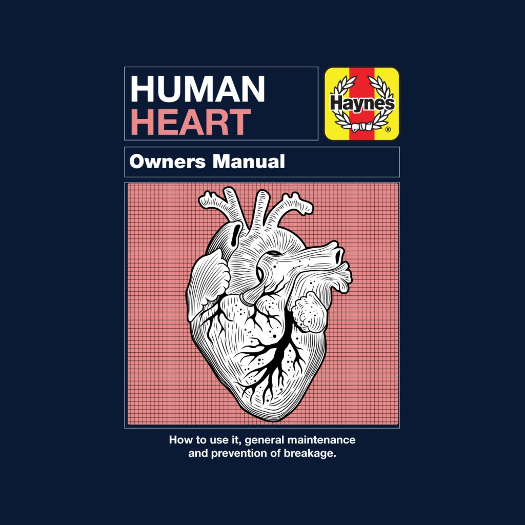 Haynes Human Heart Owners Manual Men's T-Shirt-ALL + EVERY