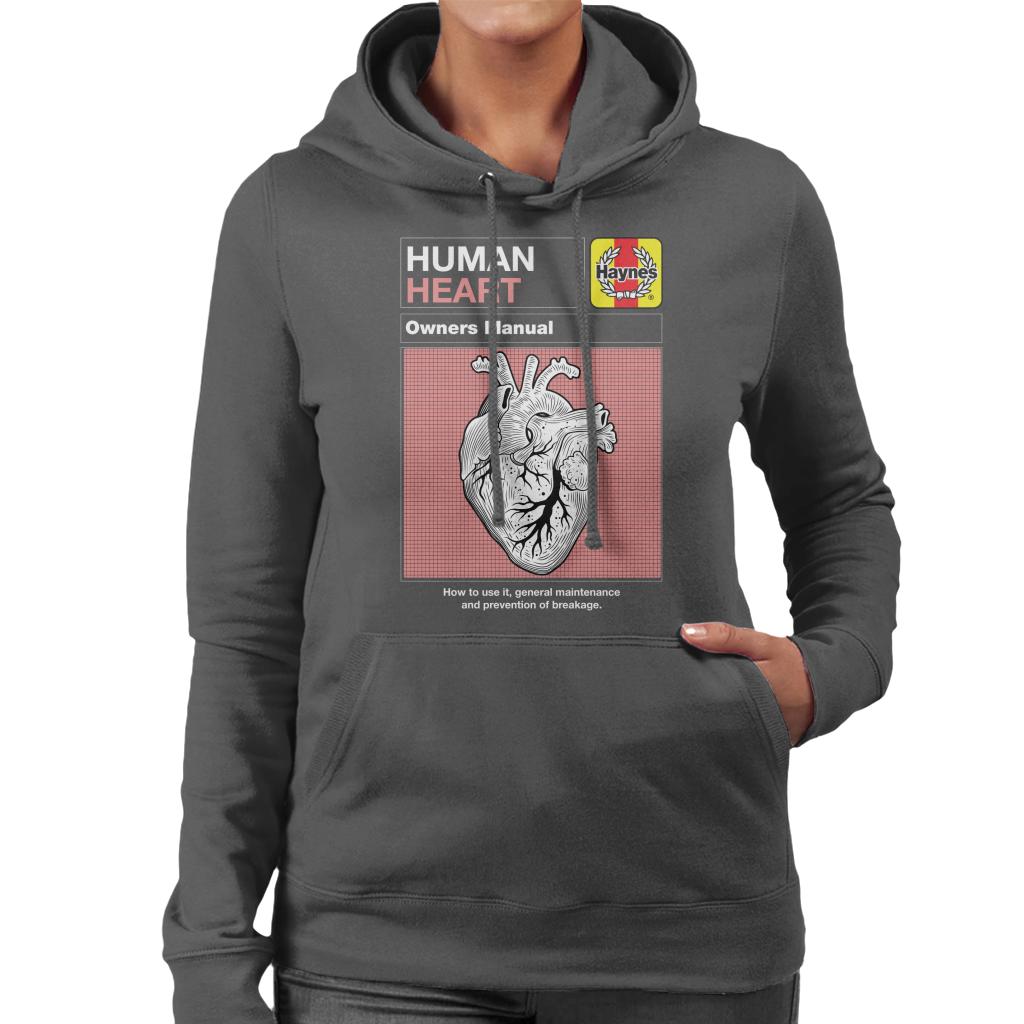 Haynes Human Heart Owners Manual Women's Hooded Sweatshirt-ALL + EVERY