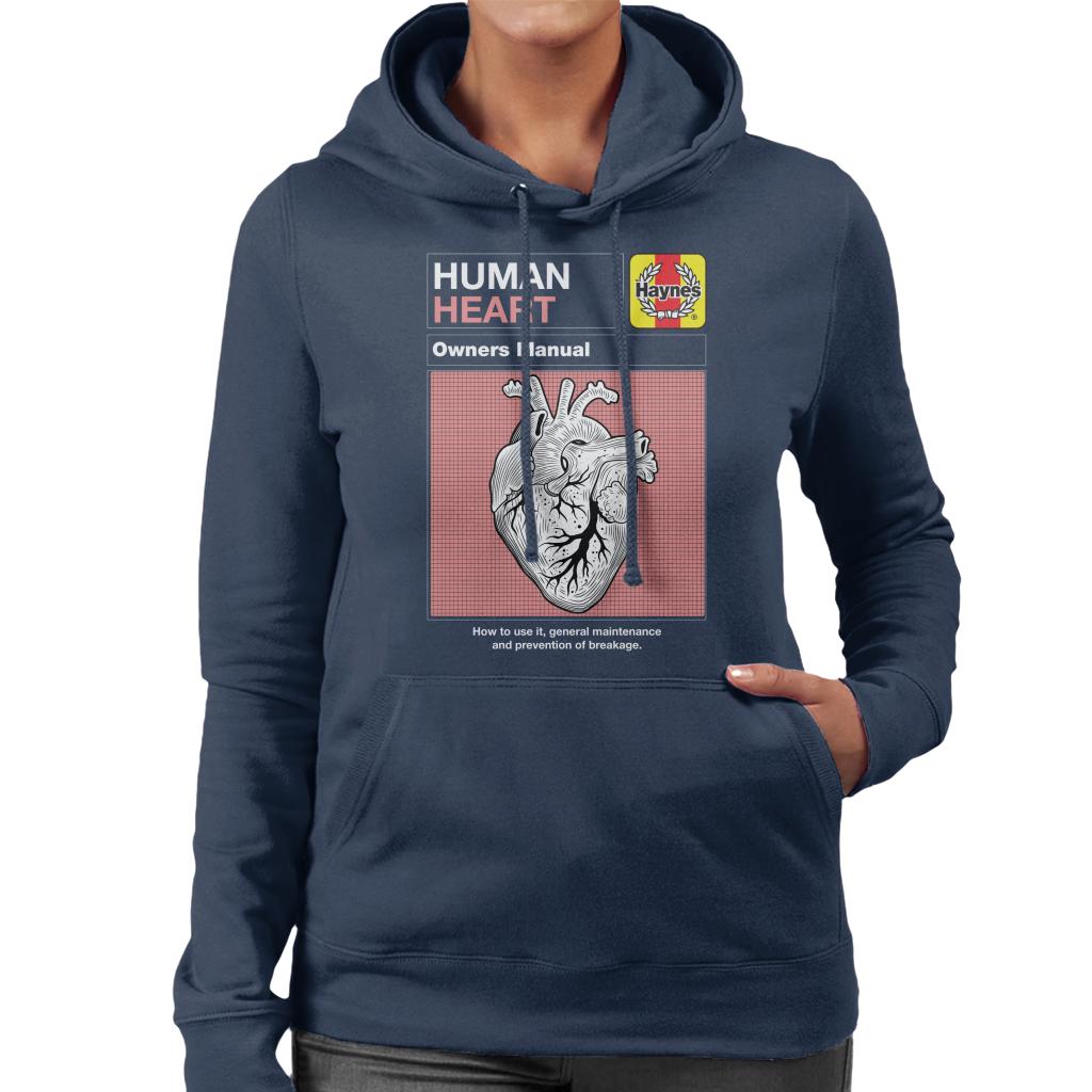 Haynes Human Heart Owners Manual Women's Hooded Sweatshirt-ALL + EVERY