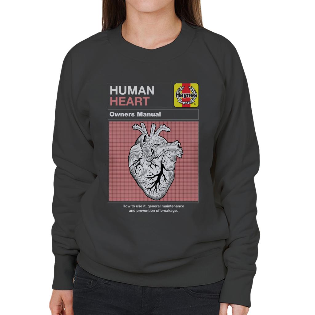 Haynes Human Heart Owners Manual Women's Sweatshirt-ALL + EVERY