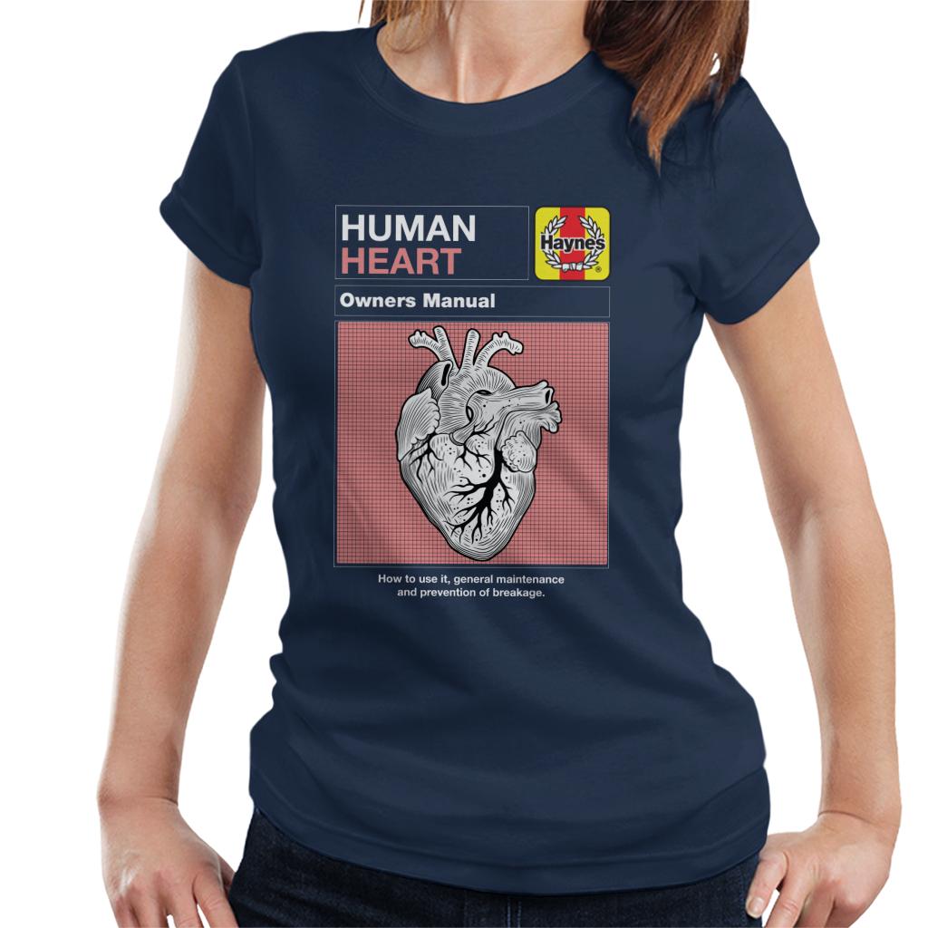 Haynes Human Heart Owners Manual Women's T-Shirt-ALL + EVERY