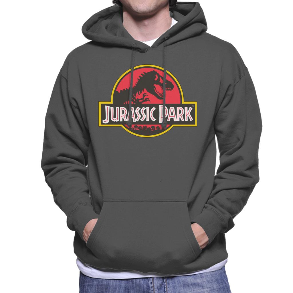 Jurassic Park Classic Logo Men's Hooded Sweatshirt-ALL + EVERY