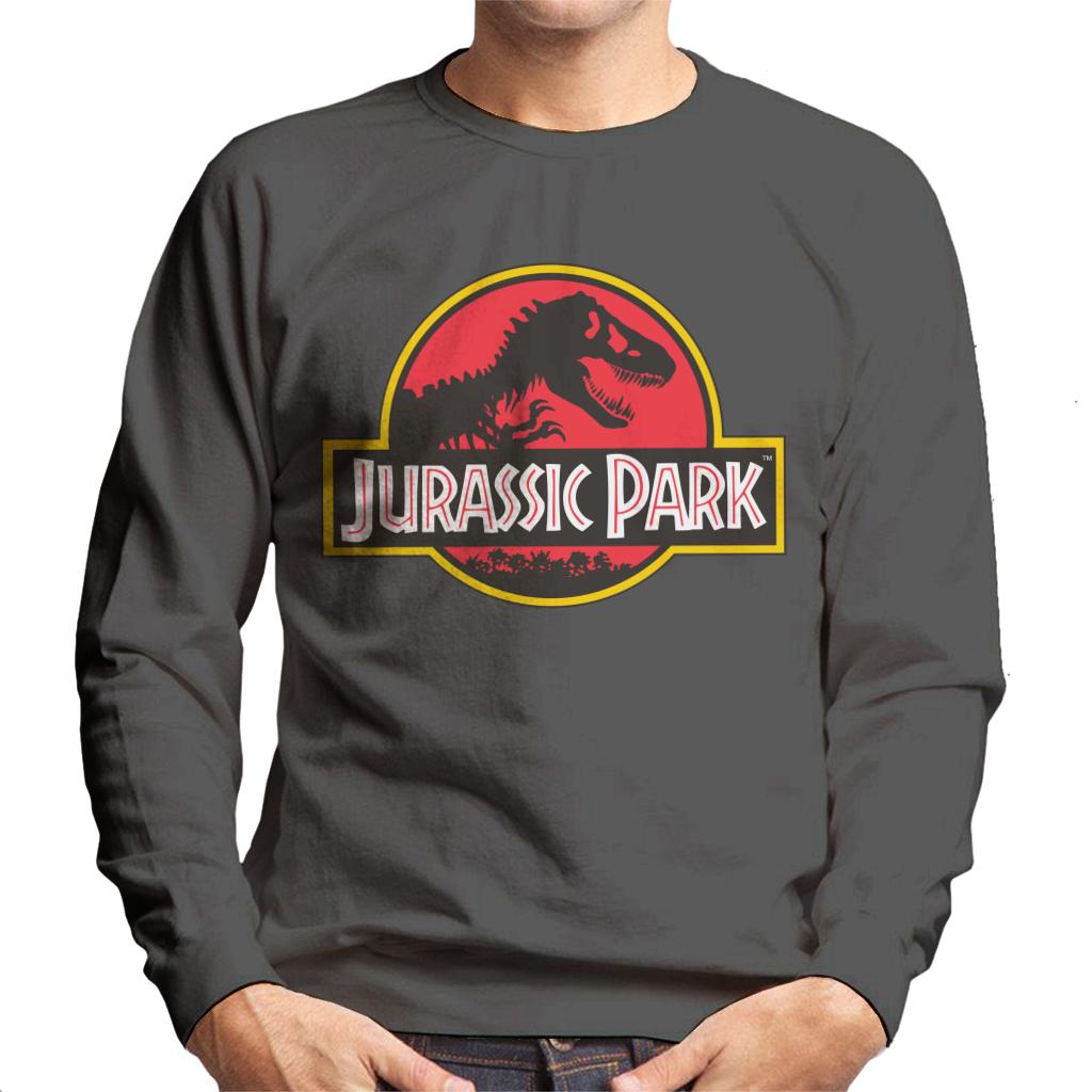 Jurassic Park Classic Logo Men's Sweatshirt-ALL + EVERY