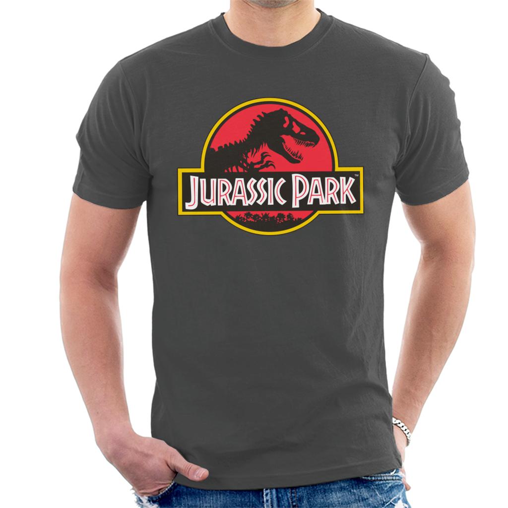 Jurassic Park Classic Logo Men's T-Shirt-ALL + EVERY