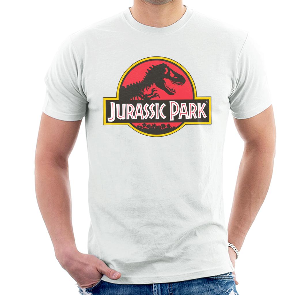 Jurassic Park Classic Logo Men's T-Shirt-ALL + EVERY