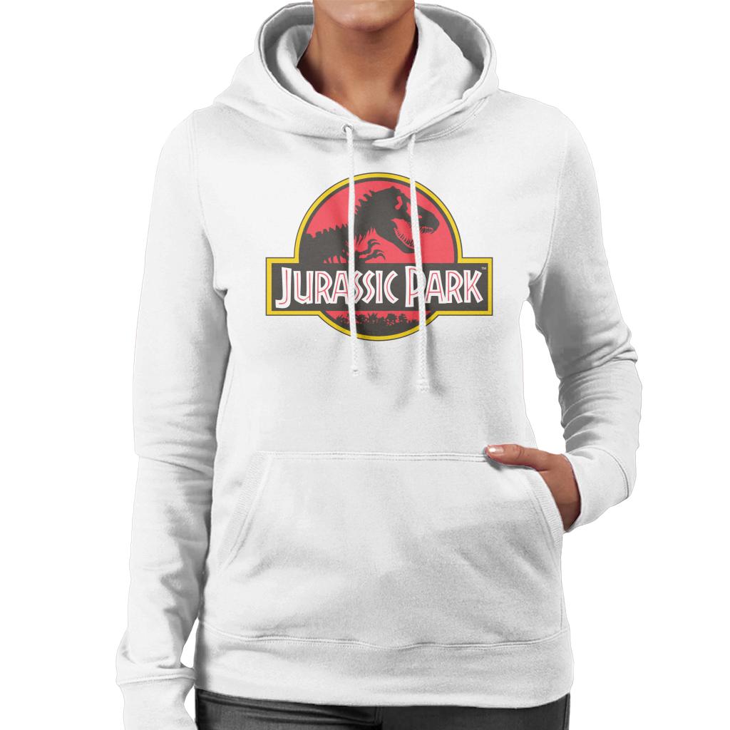 Jurassic Park Classic Logo Women's Hooded Sweatshirt-ALL + EVERY