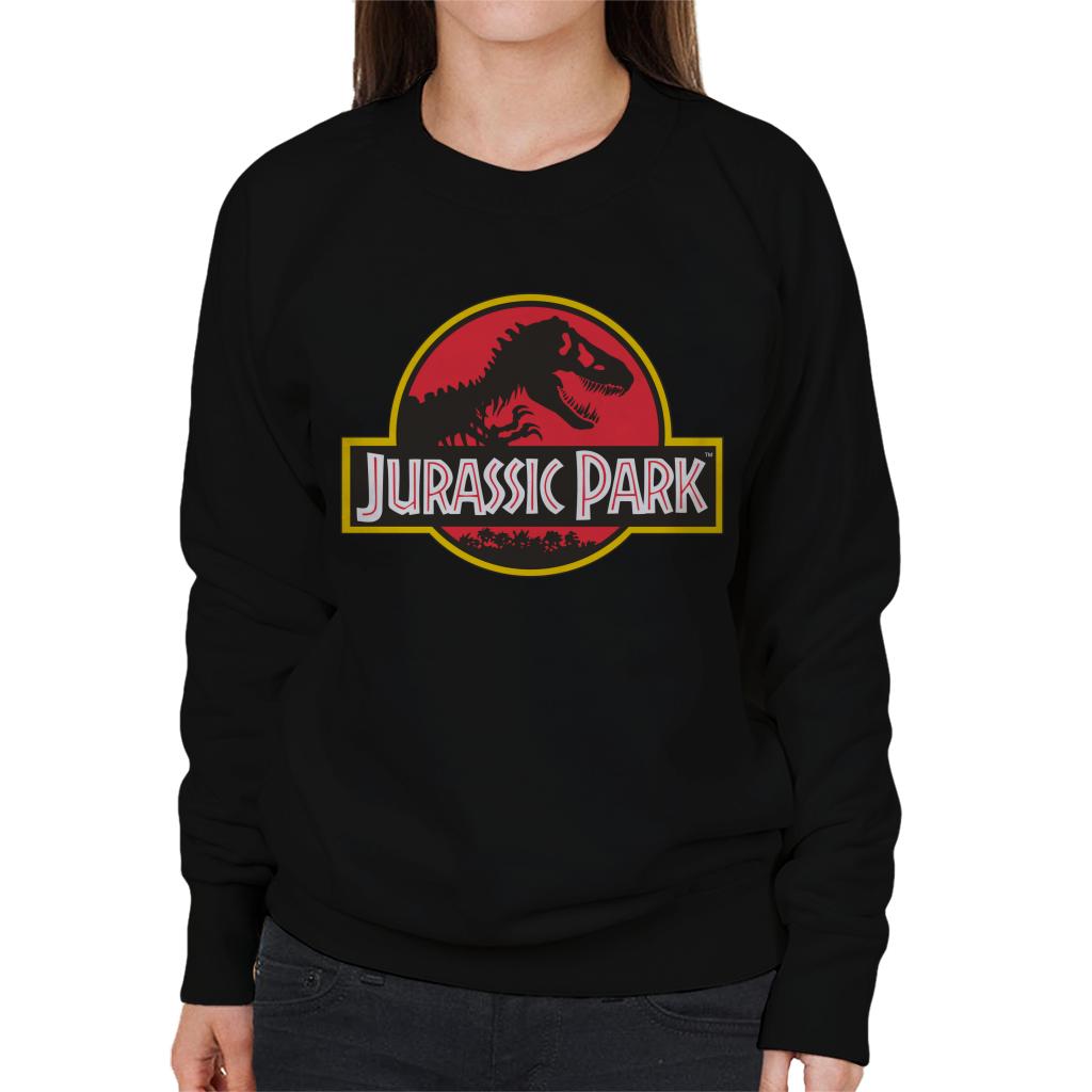 Jurassic Park Classic Logo Women's Sweatshirt-ALL + EVERY