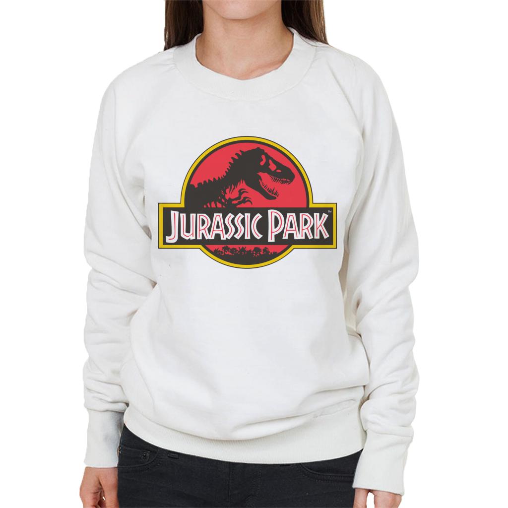 Jurassic Park Classic Logo Women's Sweatshirt-ALL + EVERY