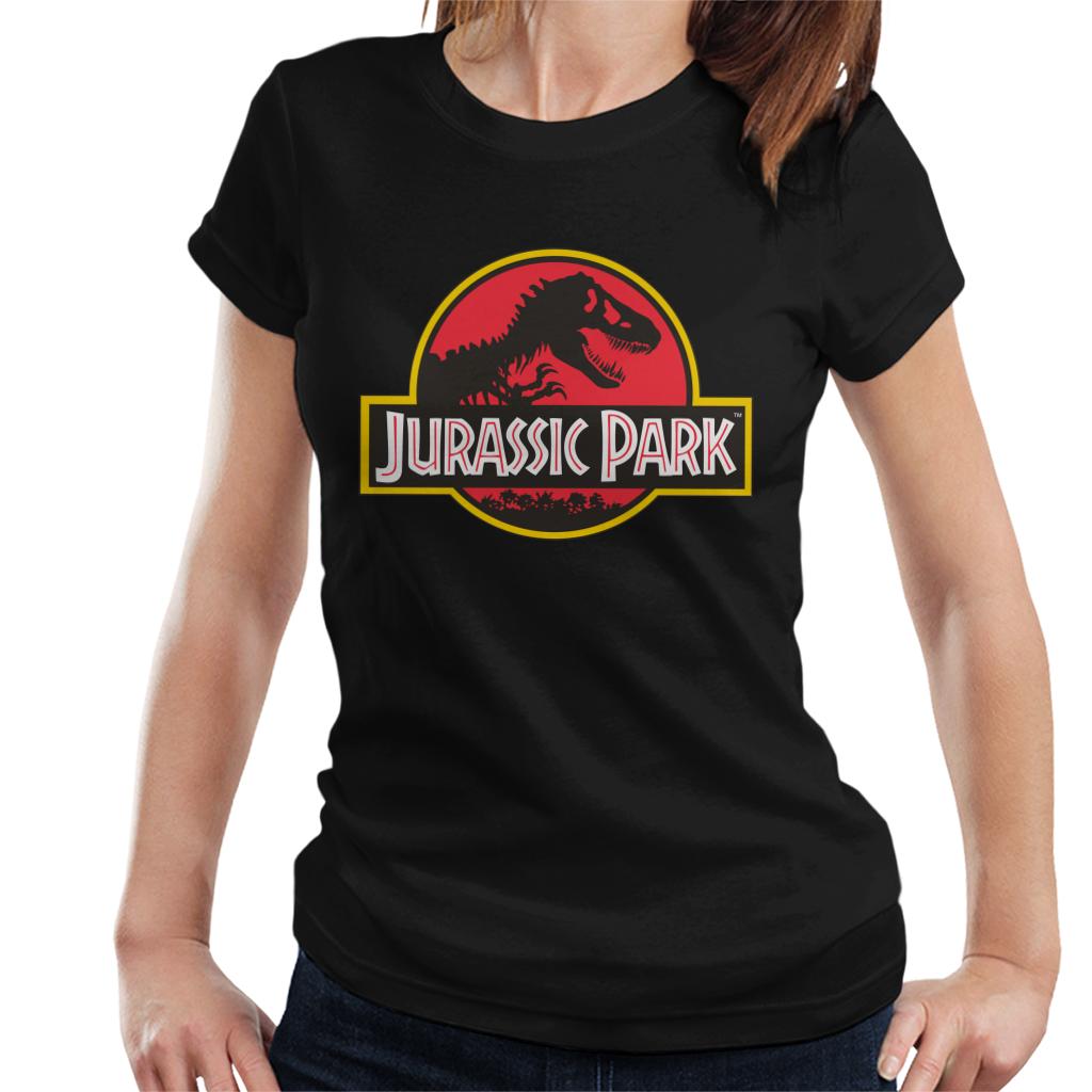 Jurassic Park Classic Logo Women's T-Shirt-ALL + EVERY