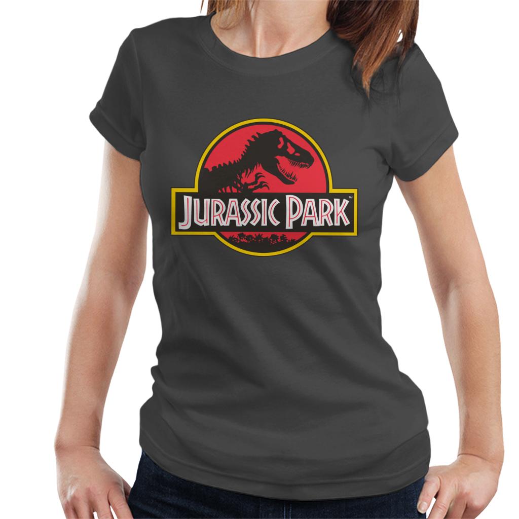 Jurassic Park Classic Logo Women's T-Shirt-ALL + EVERY