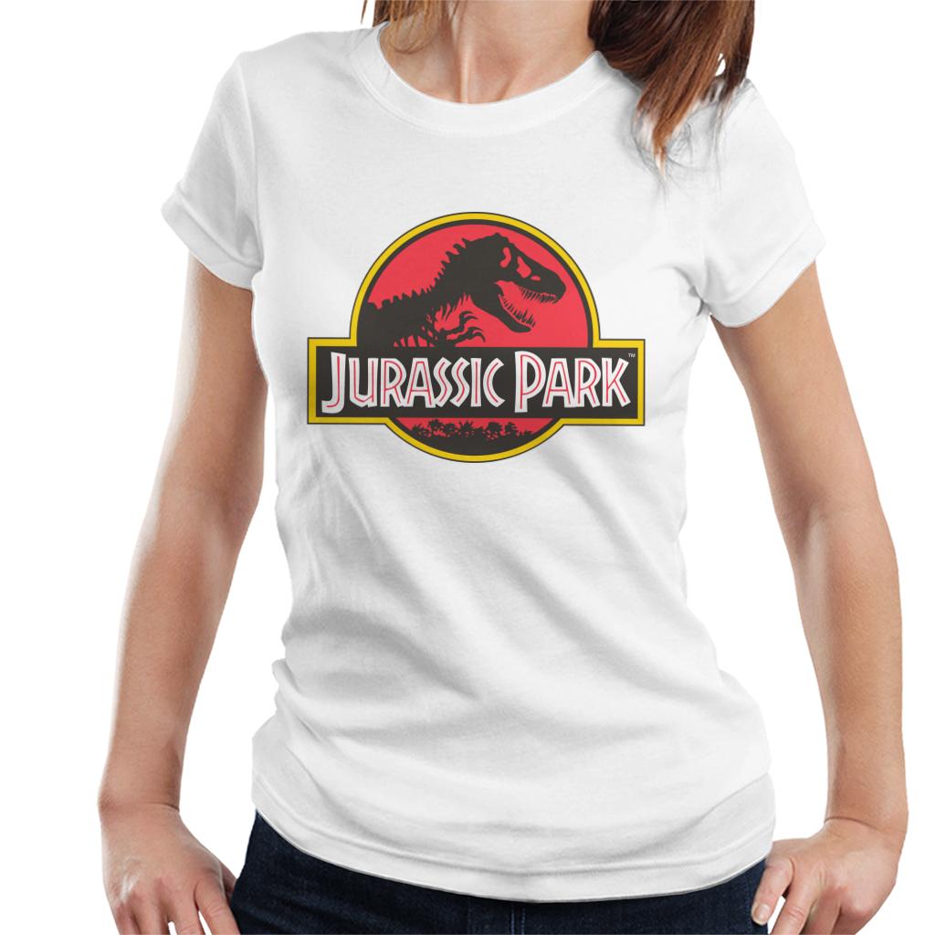 Jurassic Park Classic Logo Women's T-Shirt-ALL + EVERY