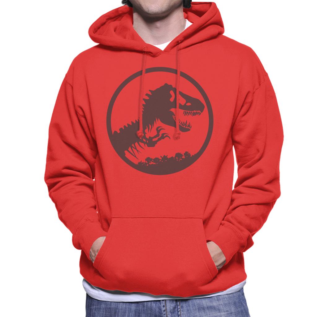 Jurassic Park T Rex Skeleton Icon Men's Hooded Sweatshirt-ALL + EVERY