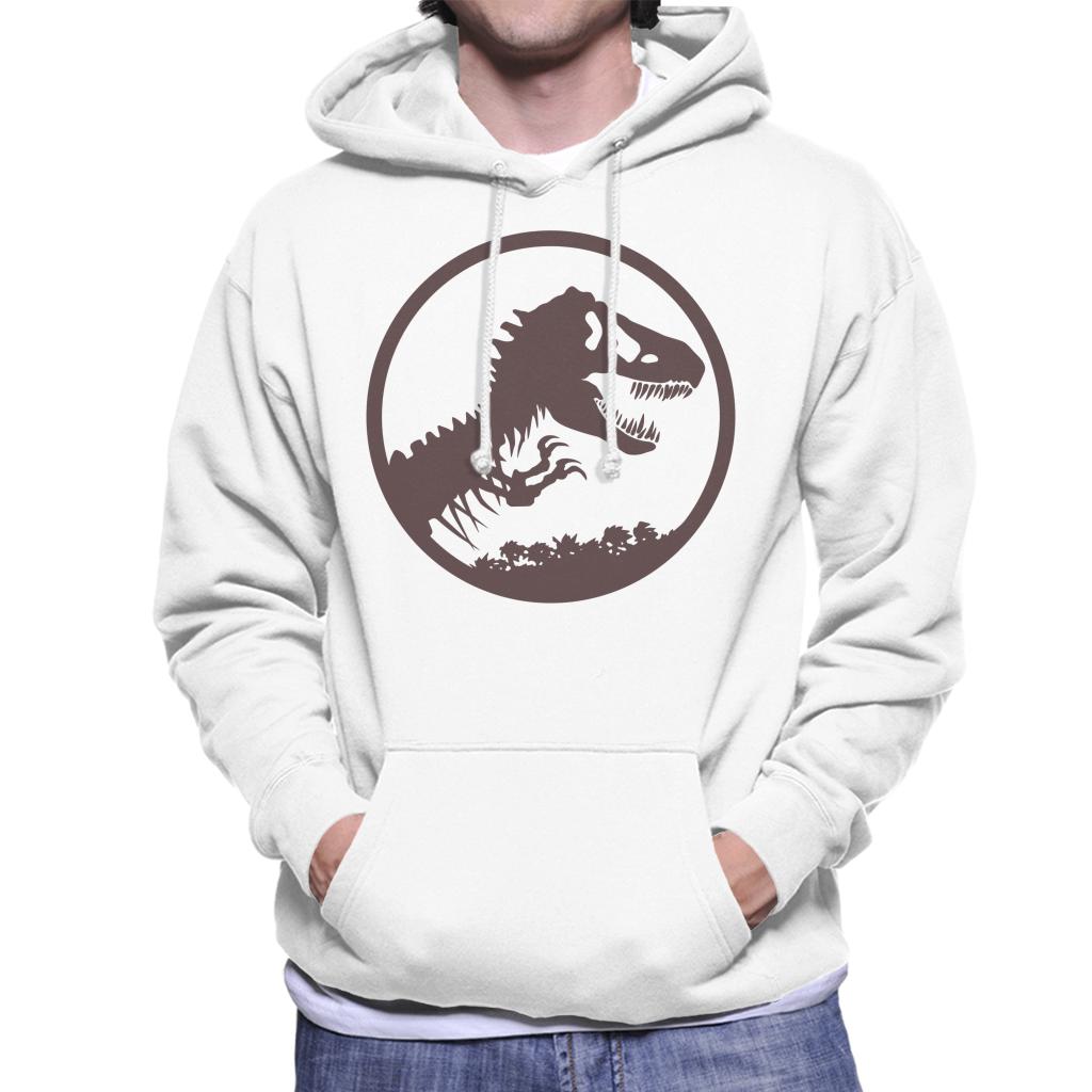 Jurassic Park T Rex Skeleton Icon Men's Hooded Sweatshirt-ALL + EVERY