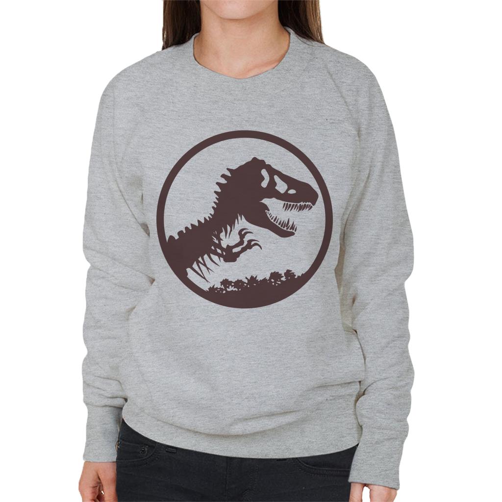 Jurassic Park T Rex Skeleton Icon Women's Sweatshirt-ALL + EVERY