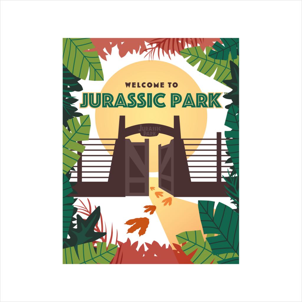 Jurassic Park Welcome To Sign Design Men's Sweatshirt-ALL + EVERY