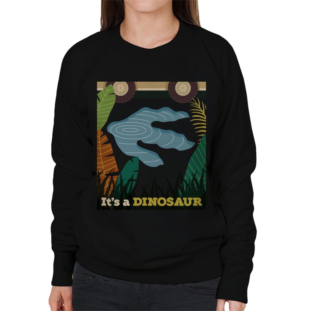 Jurassic Park Its A Dinosaur Footprint Women's Sweatshirt-ALL + EVERY