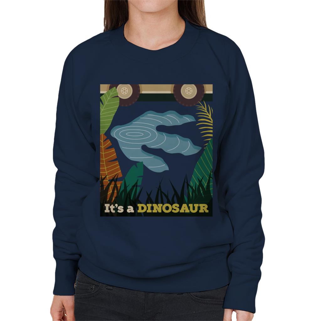 Jurassic Park Its A Dinosaur Footprint Women's Sweatshirt-ALL + EVERY