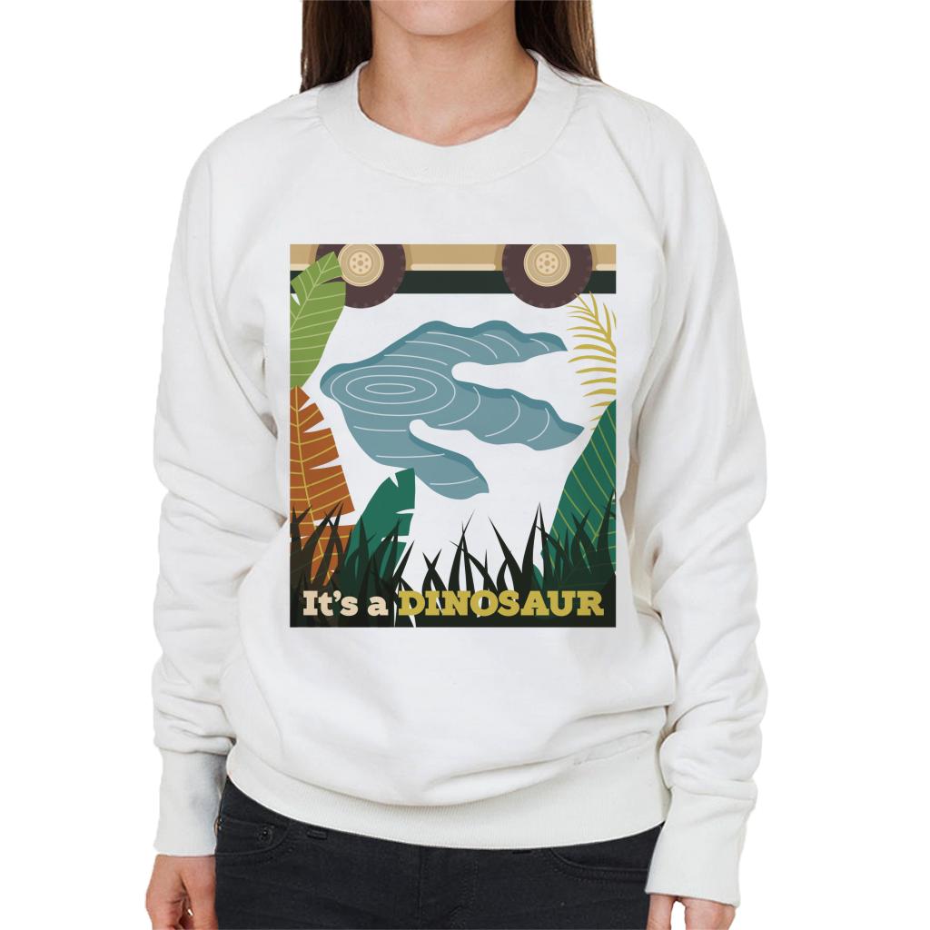 Jurassic Park Its A Dinosaur Footprint Women's Sweatshirt-ALL + EVERY