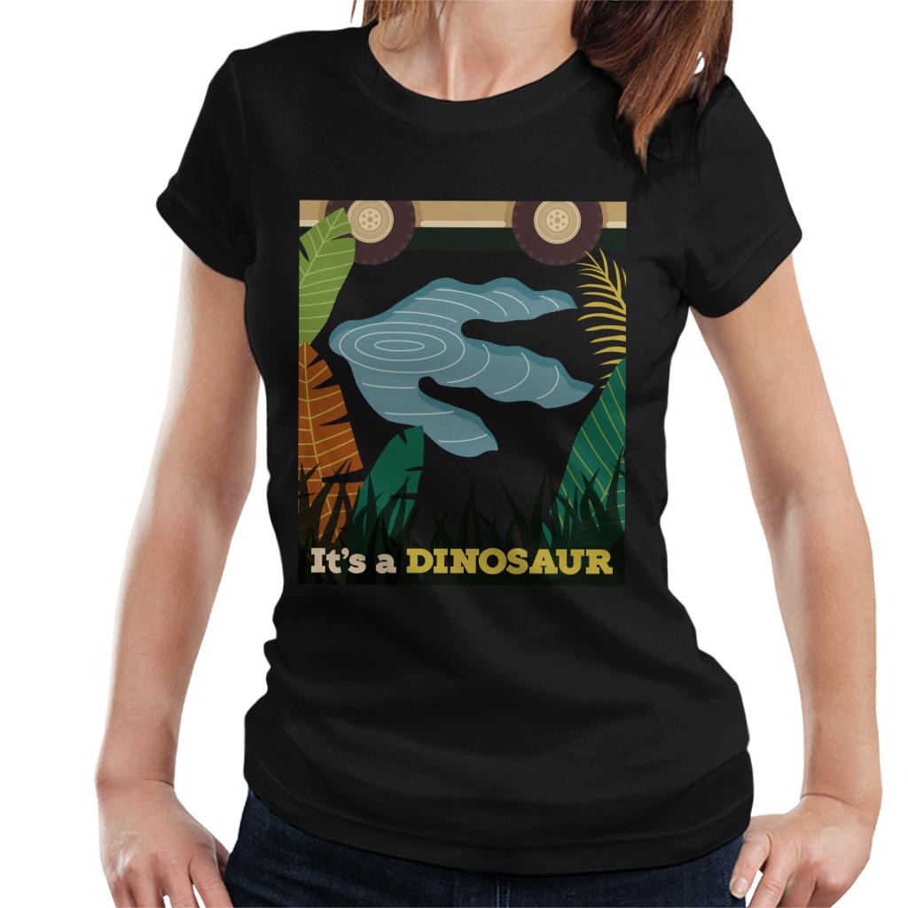 Jurassic Park Its A Dinosaur Footprint Women's T-Shirt-ALL + EVERY