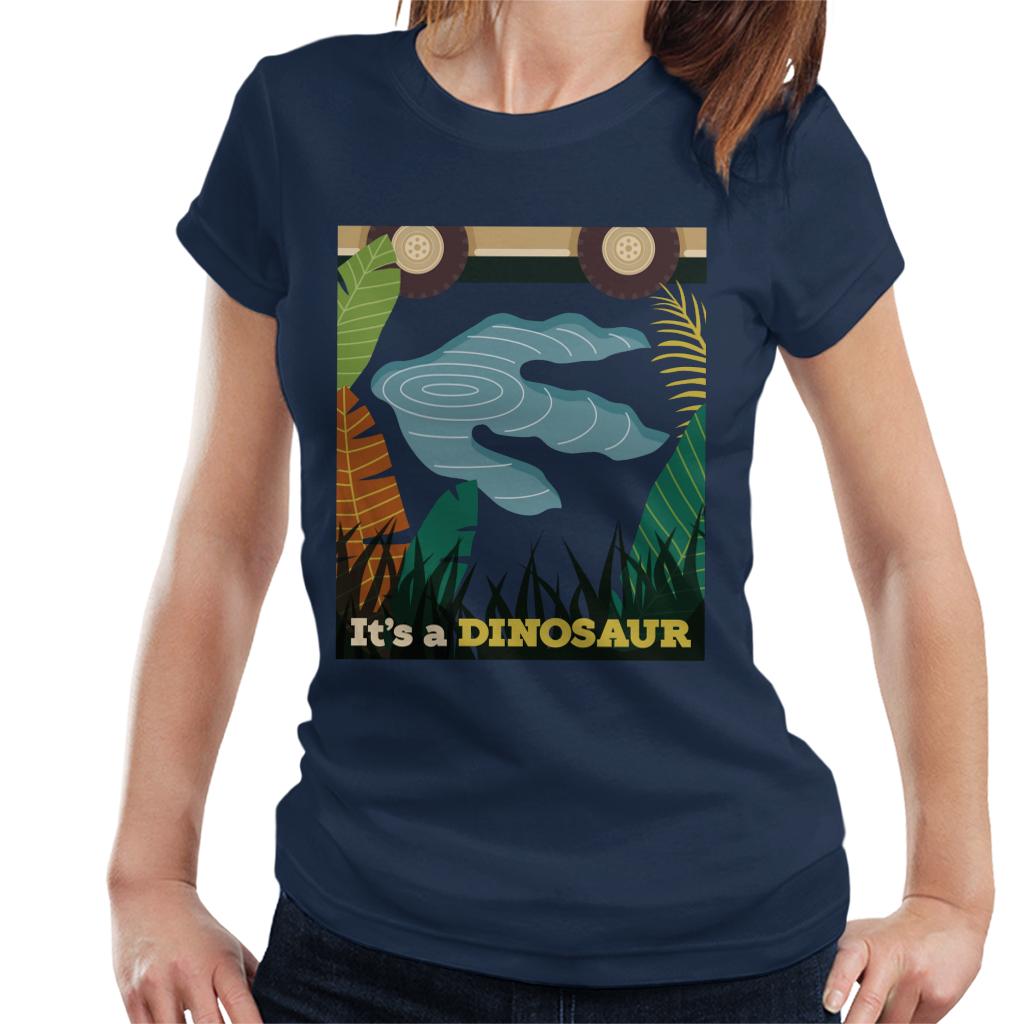 Jurassic Park Its A Dinosaur Footprint Women's T-Shirt-ALL + EVERY