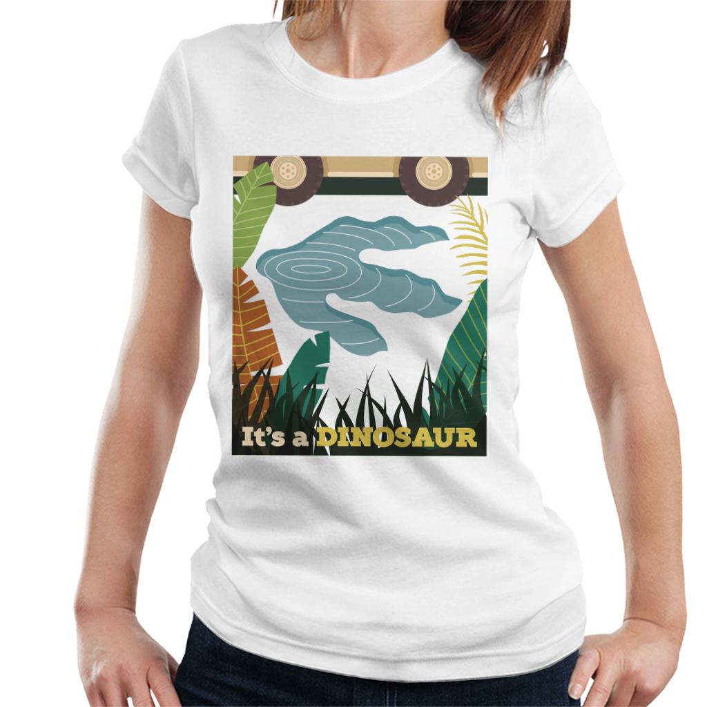 Jurassic Park Its A Dinosaur Footprint Women's T-Shirt-ALL + EVERY