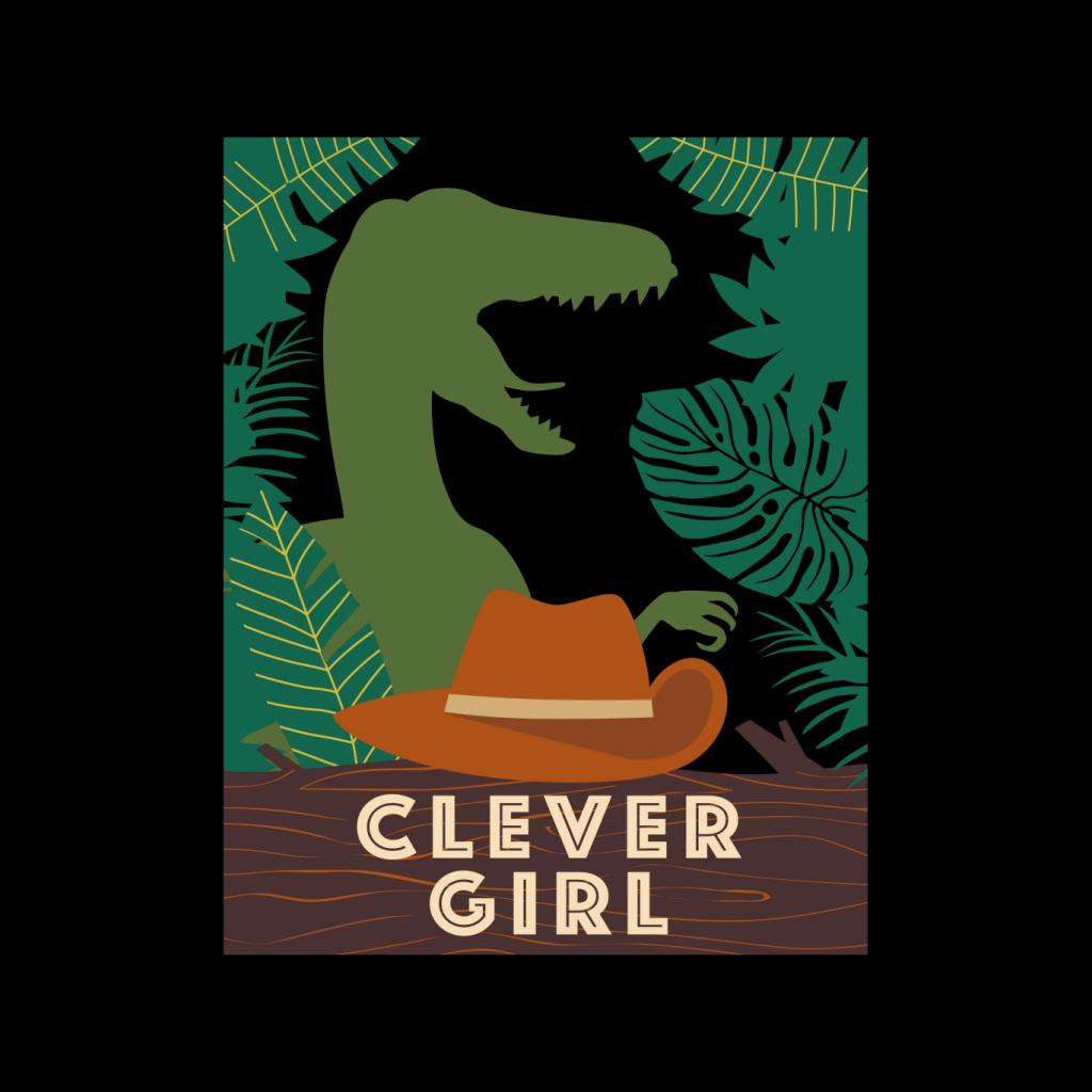 Jurassic Park Velociraptor Silhouette Clever Girl Men's Hooded Sweatshirt-ALL + EVERY