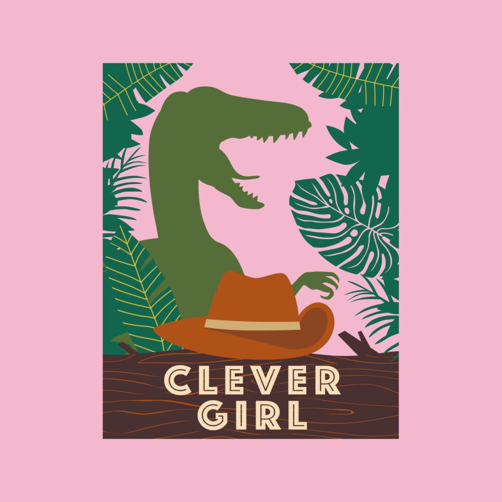 Jurassic Park Velociraptor Silhouette Clever Girl Women's Hooded Sweatshirt-ALL + EVERY