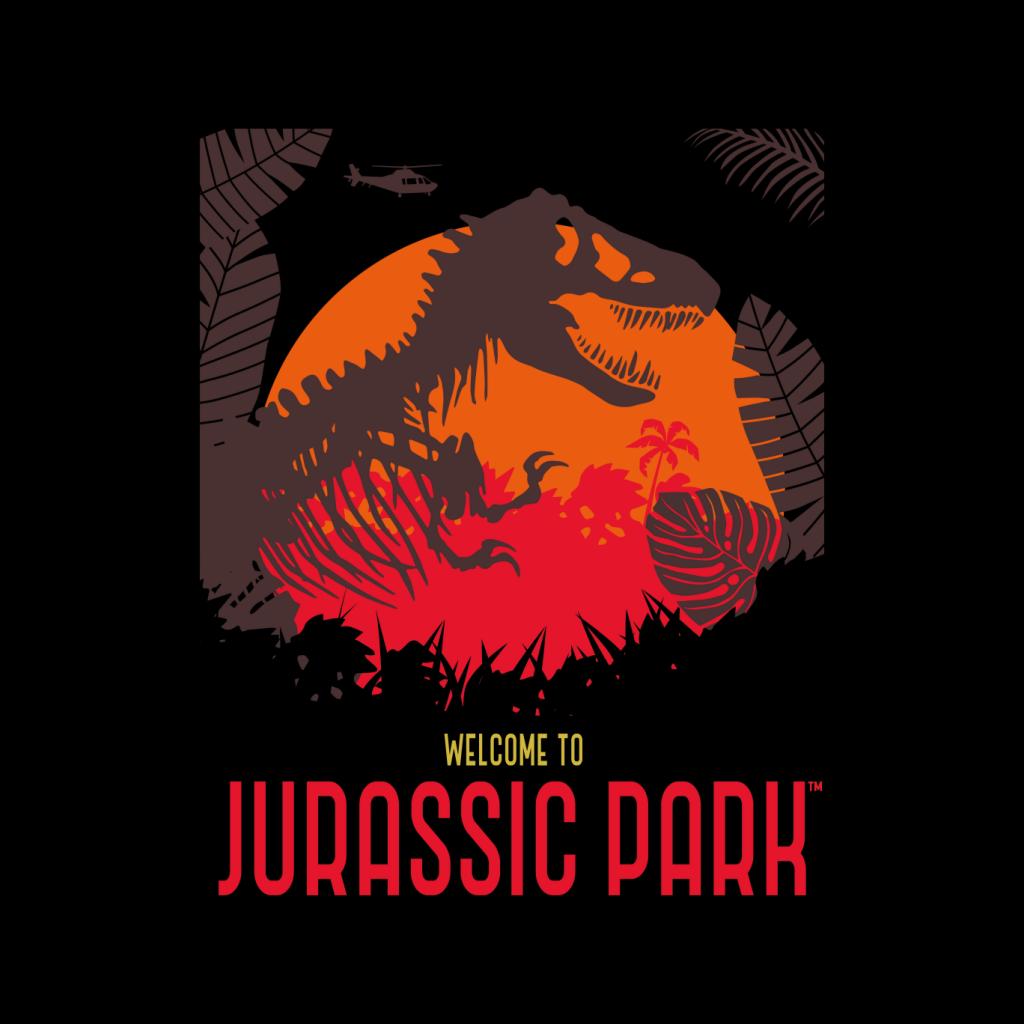 Jurassic Park Welcome To Jurassic Park T Rex Silhouette Women's T-Shirt-ALL + EVERY