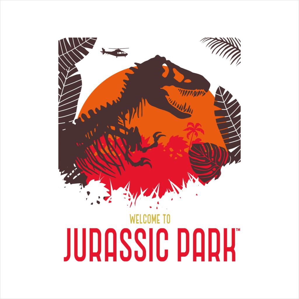 Jurassic Park Welcome To Jurassic Park T Rex Silhouette Women's T-Shirt-ALL + EVERY