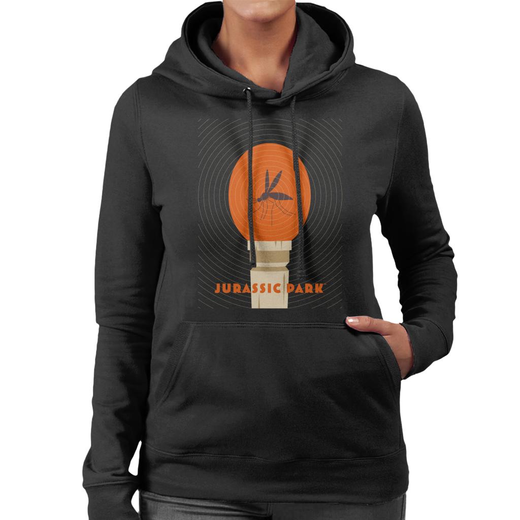 Jurassic Park Mosquito In Amber Women's Hooded Sweatshirt-ALL + EVERY