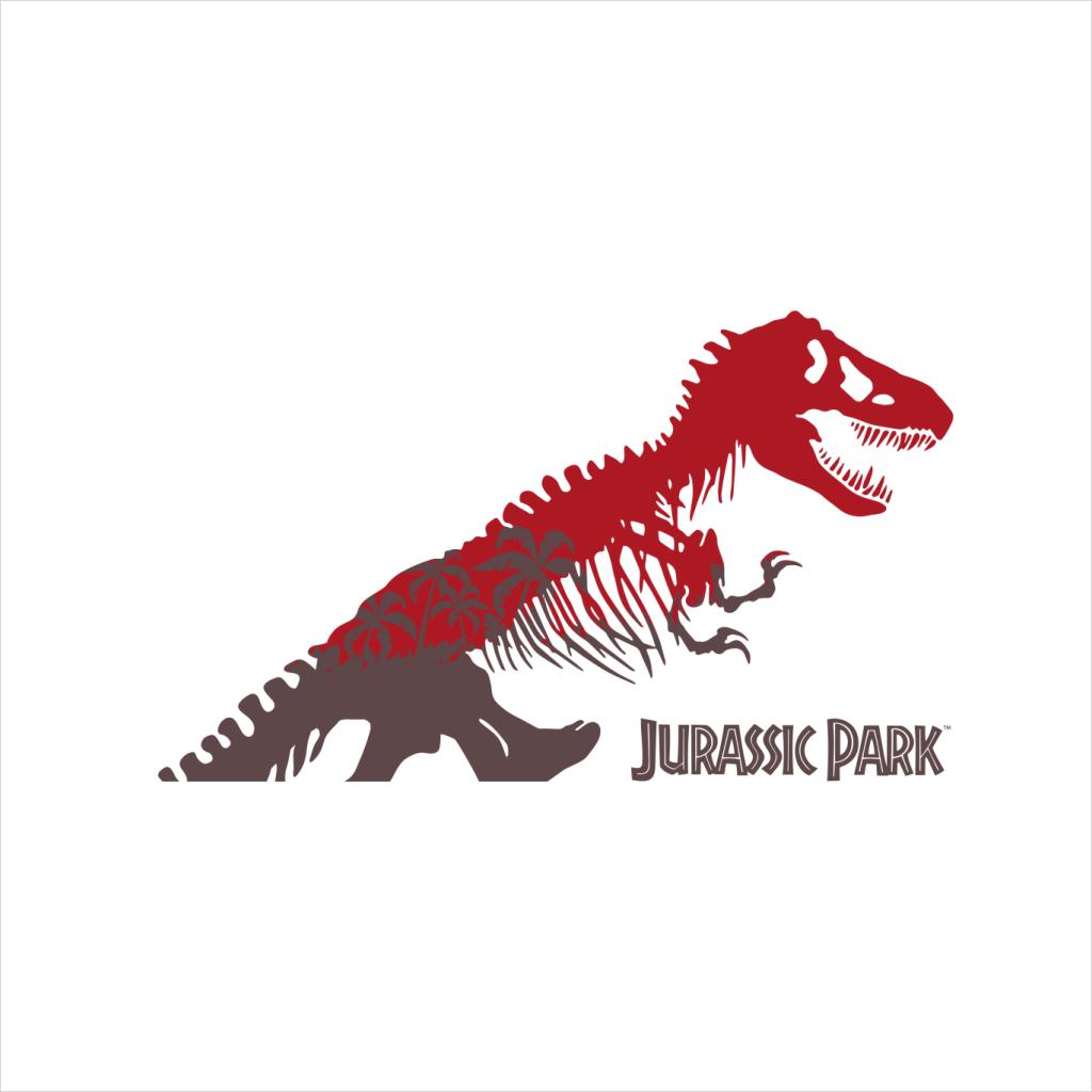 Jurassic Park T Rex Red Skeleton Silhouette Women's Sweatshirt-ALL + EVERY