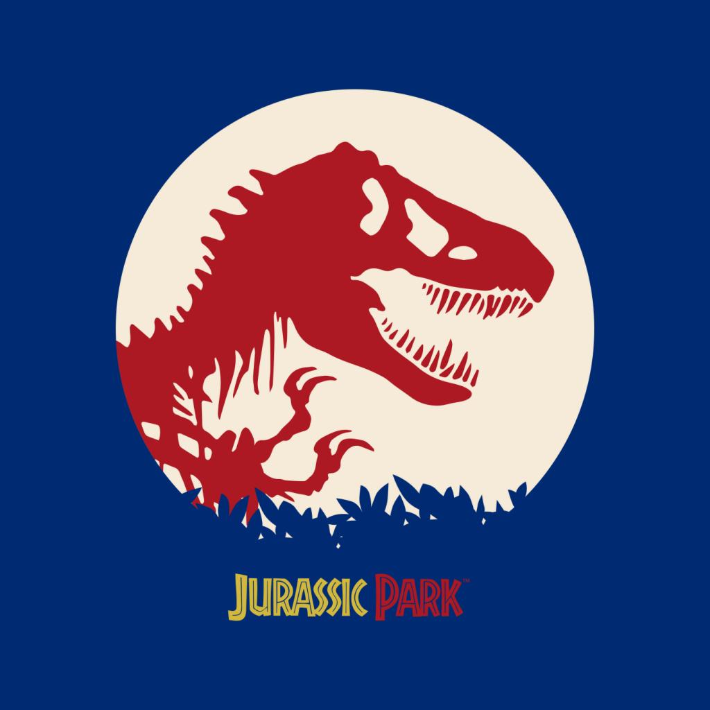 Jurassic Park T Rex Red Skeleton Icon Women's T-Shirt-ALL + EVERY