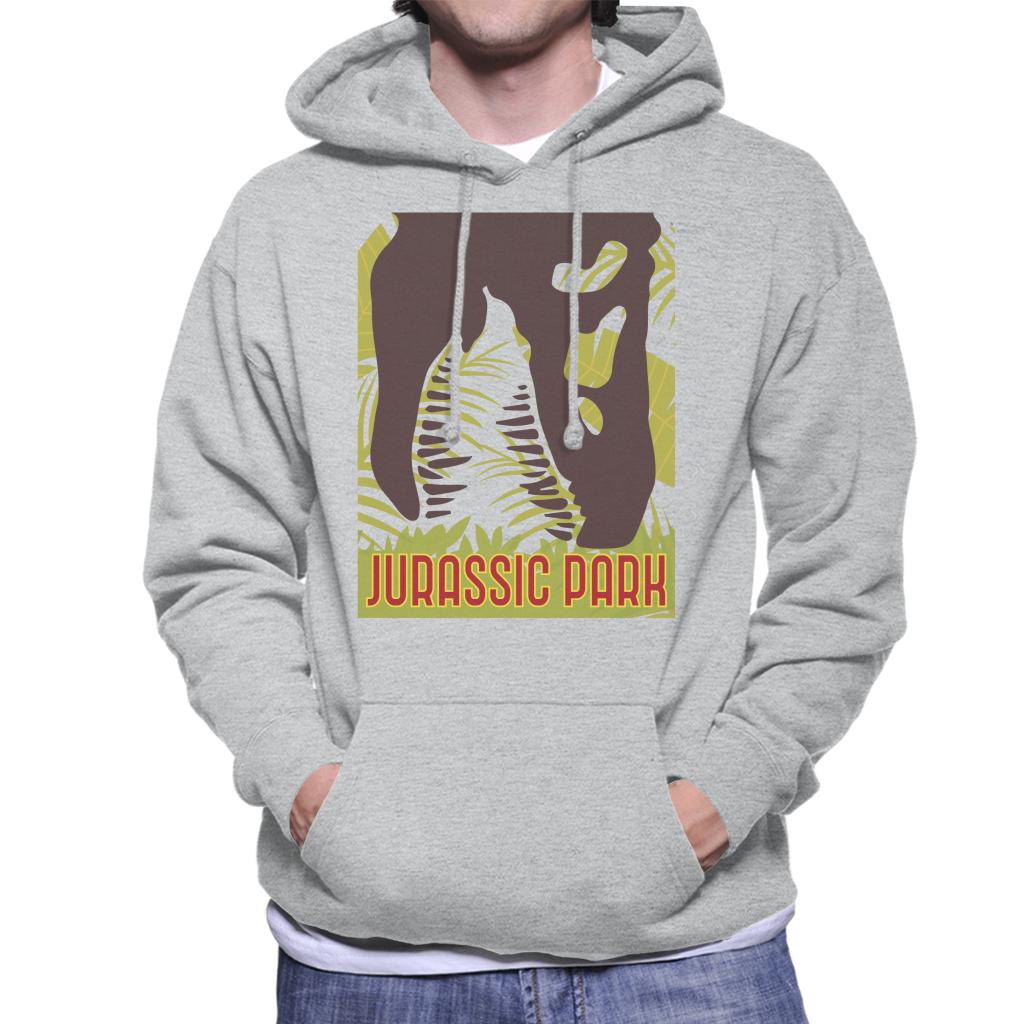 Jurassic Park T Rex Skeleton Silhouette Eating Men's Hooded Sweatshirt-ALL + EVERY