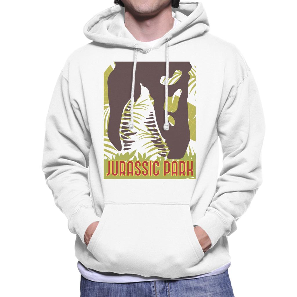 Jurassic Park T Rex Skeleton Silhouette Eating Men's Hooded Sweatshirt-ALL + EVERY