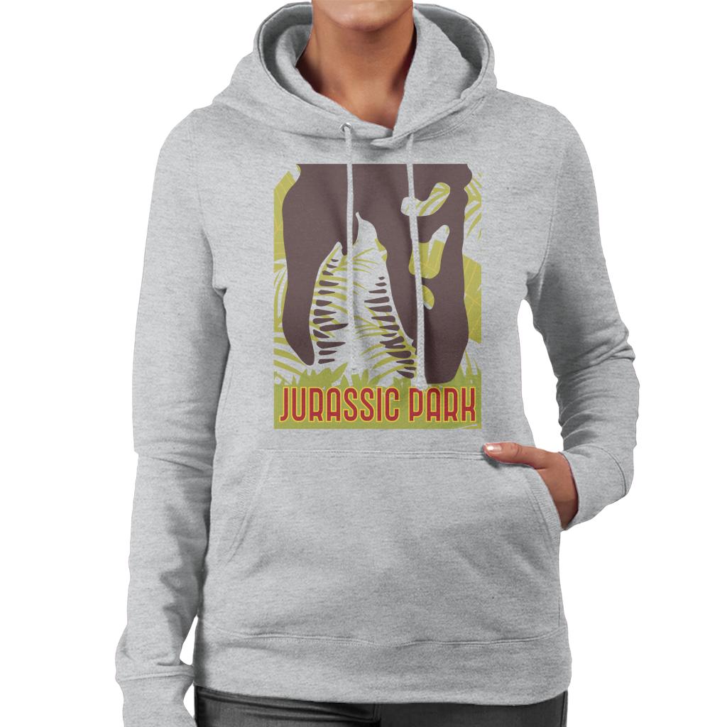 Jurassic Park T Rex Skeleton Silhouette Eating Women's Hooded Sweatshirt-ALL + EVERY