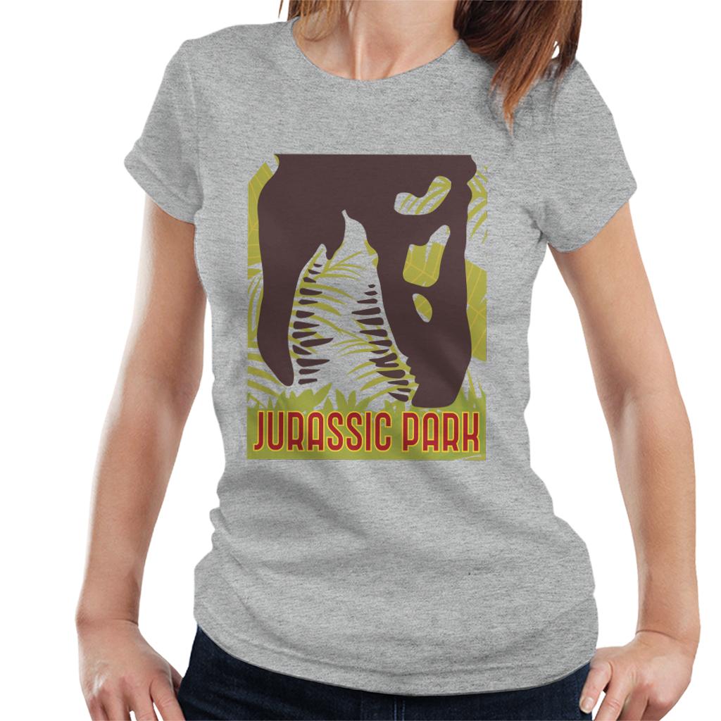 Jurassic Park T Rex Skeleton Silhouette Eating Women's T-Shirt-ALL + EVERY