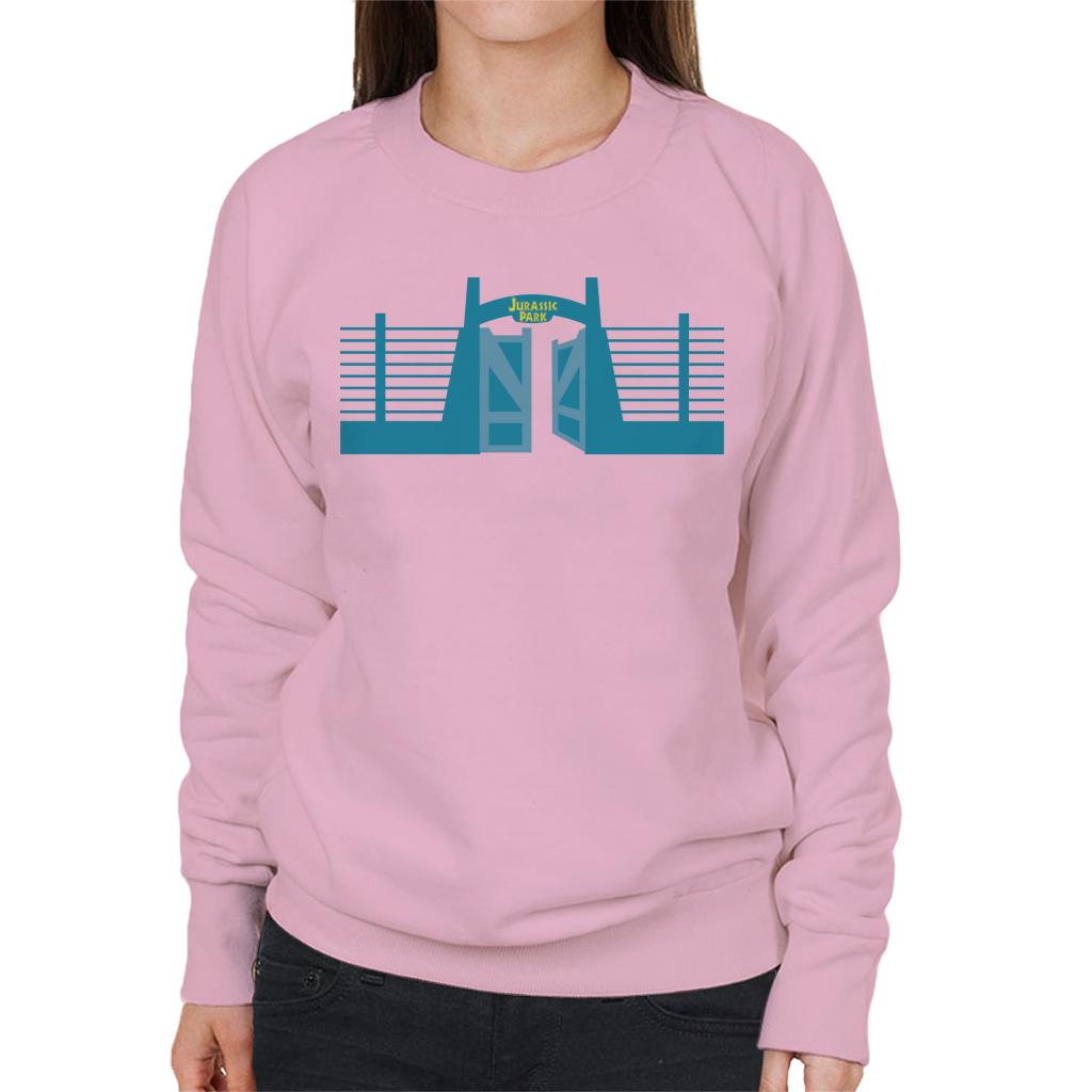 Jurassic Park Entrance Open Gate Women's Sweatshirt-ALL + EVERY