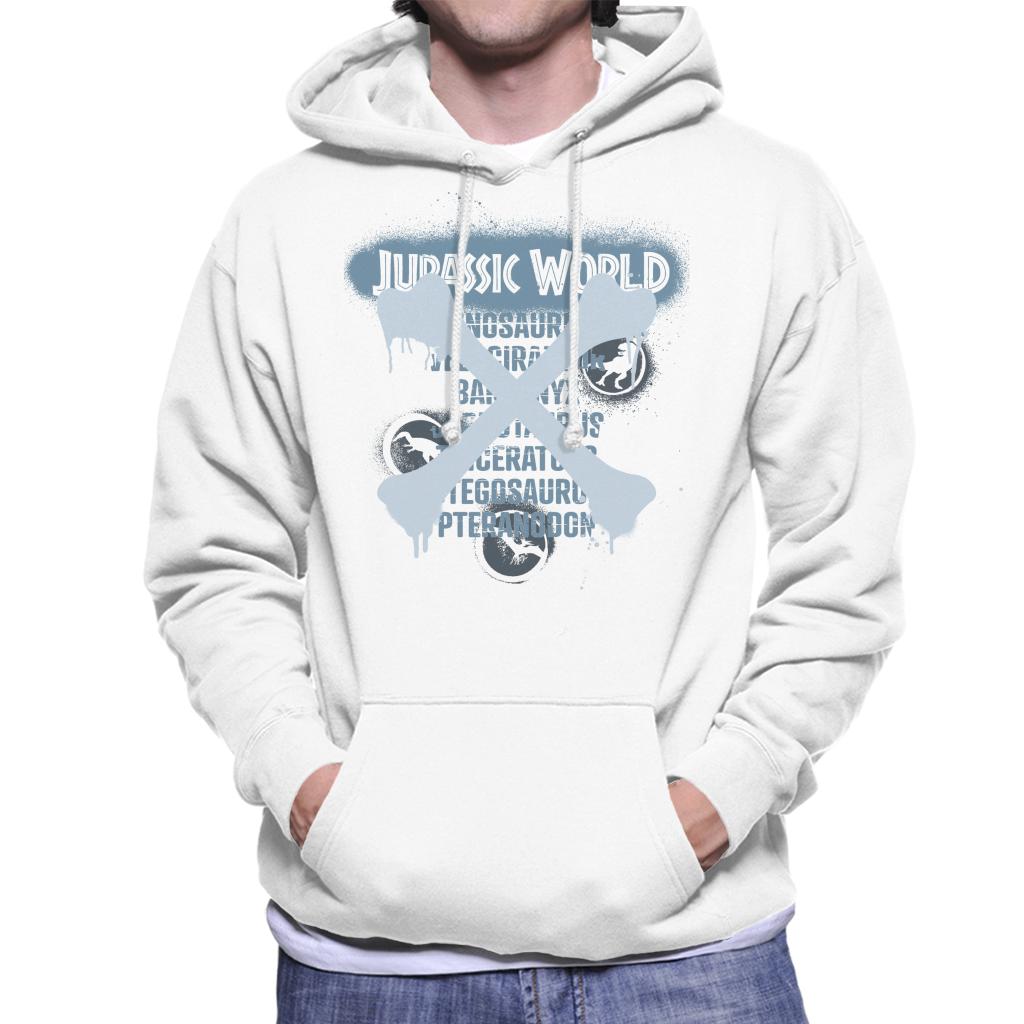 Jurassic World Types Of Dinosaurs Men's Hooded Sweatshirt-ALL + EVERY