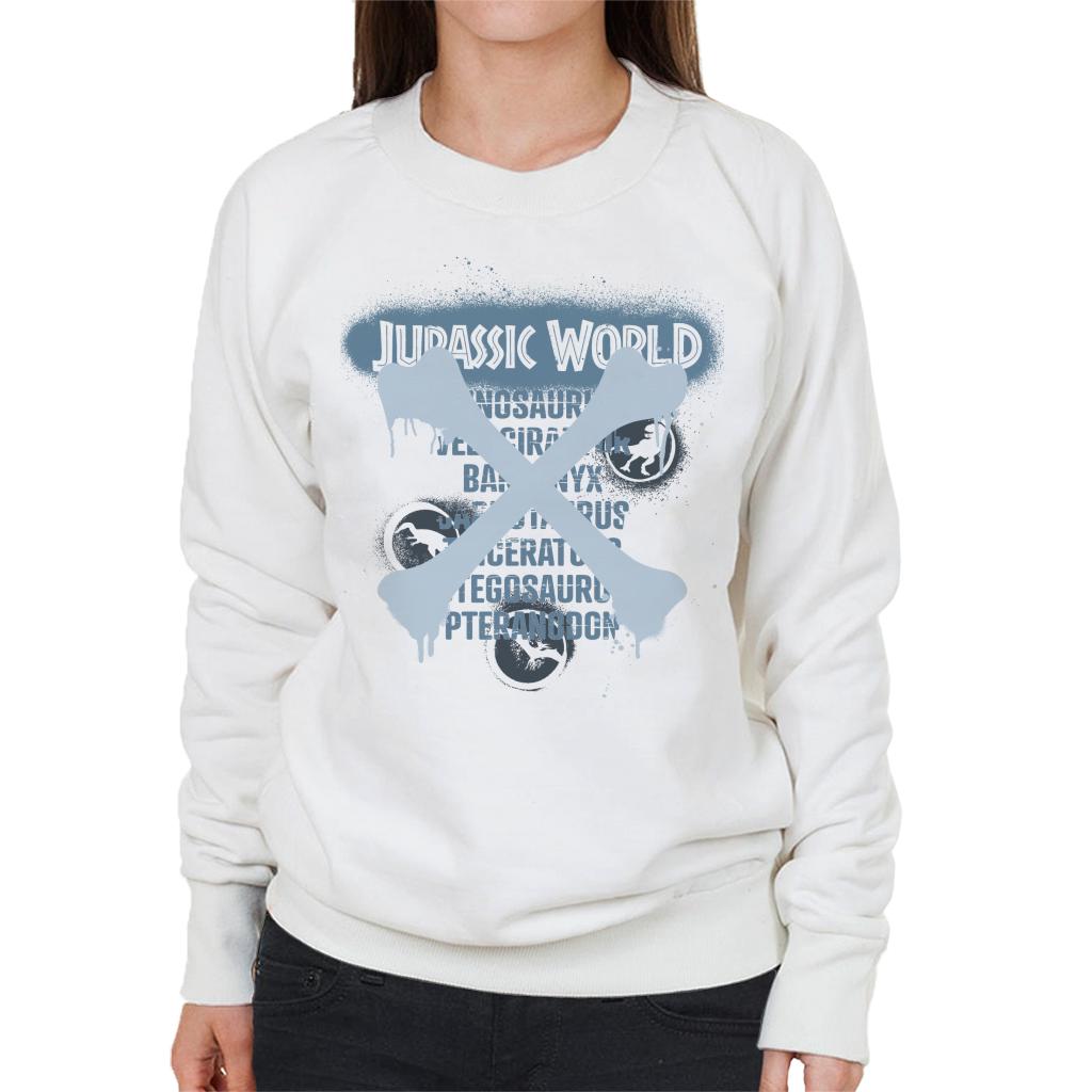 Jurassic World Types Of Dinosaurs Women's Sweatshirt-ALL + EVERY