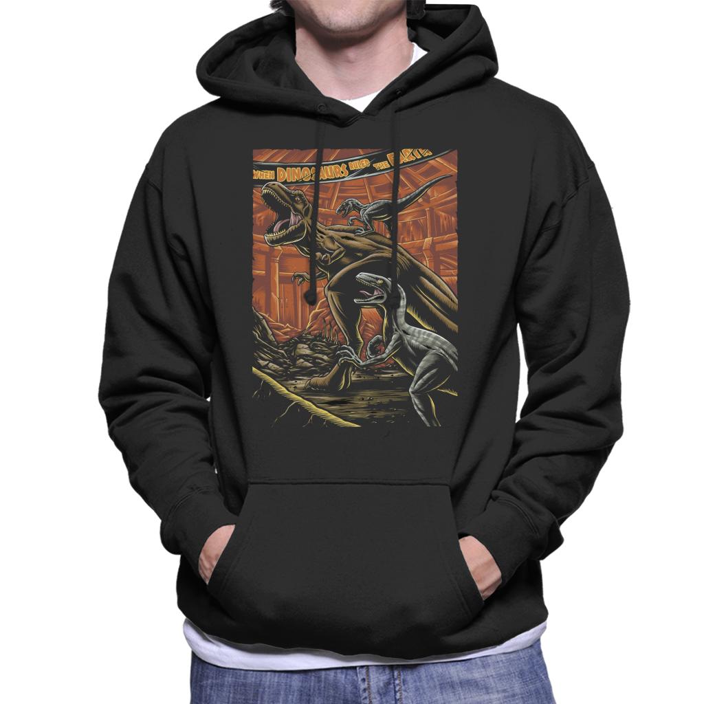 Jurassic Park When Dinosaurs Ruled The Earth Men's Hooded Sweatshirt-ALL + EVERY