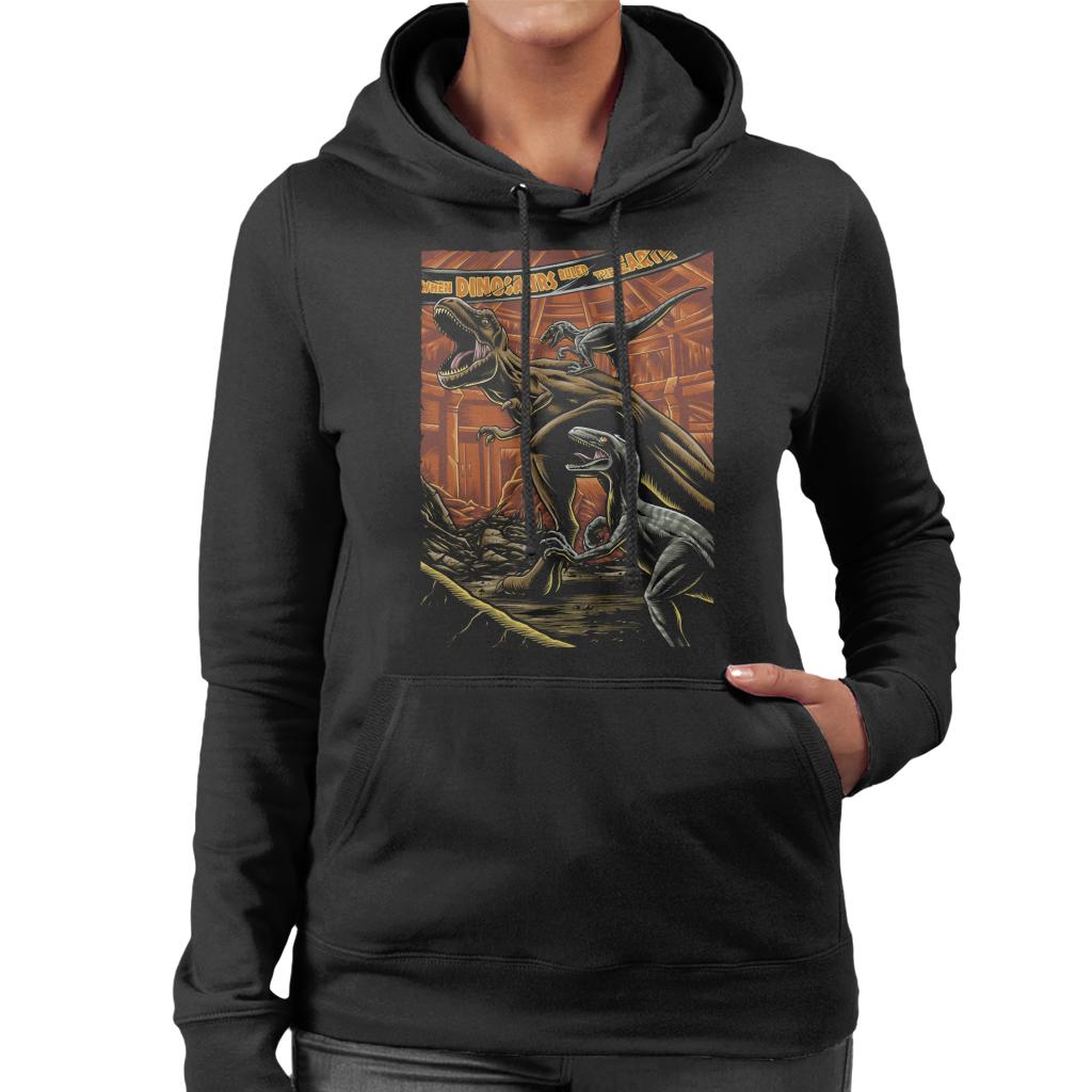 Jurassic Park When Dinosaurs Ruled The Earth Women's Hooded Sweatshirt-ALL + EVERY