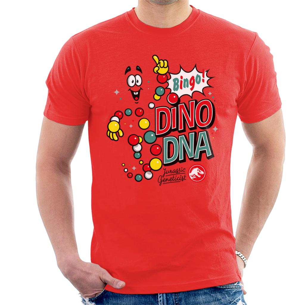 Jurassic Park Bingo Dino DNA Men's T-Shirt-ALL + EVERY