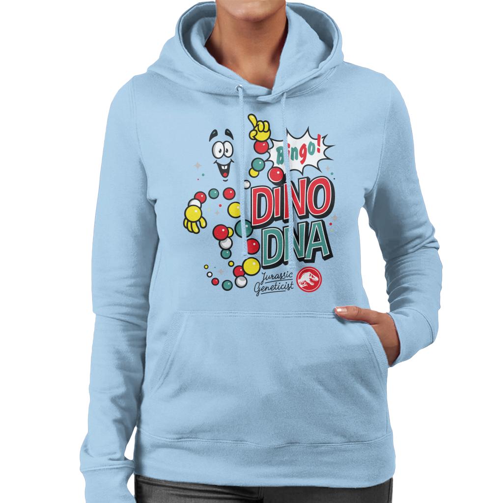 Jurassic Park Bingo Dino DNA Women's Hooded Sweatshirt-ALL + EVERY