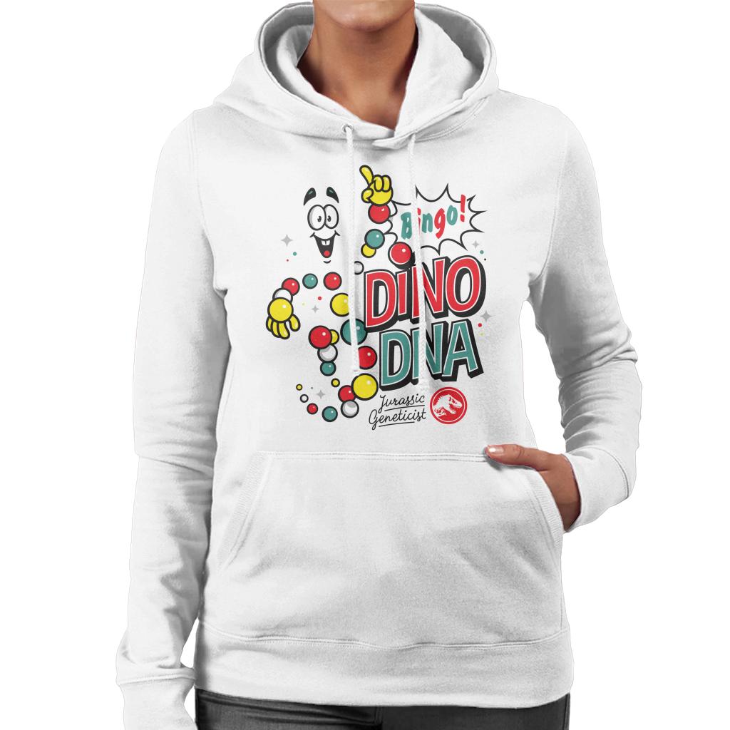 Jurassic Park Bingo Dino DNA Women's Hooded Sweatshirt-ALL + EVERY