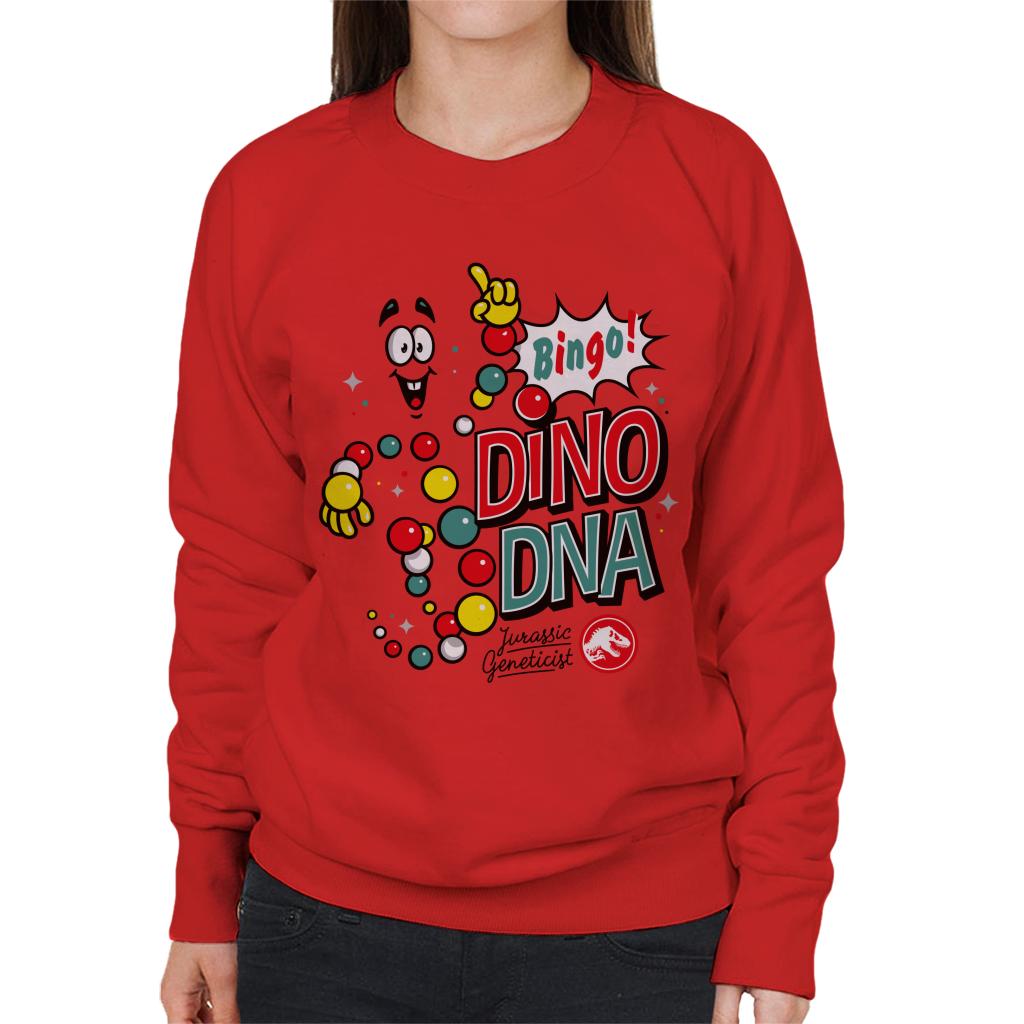 Jurassic Park Bingo Dino DNA Women's Sweatshirt-ALL + EVERY