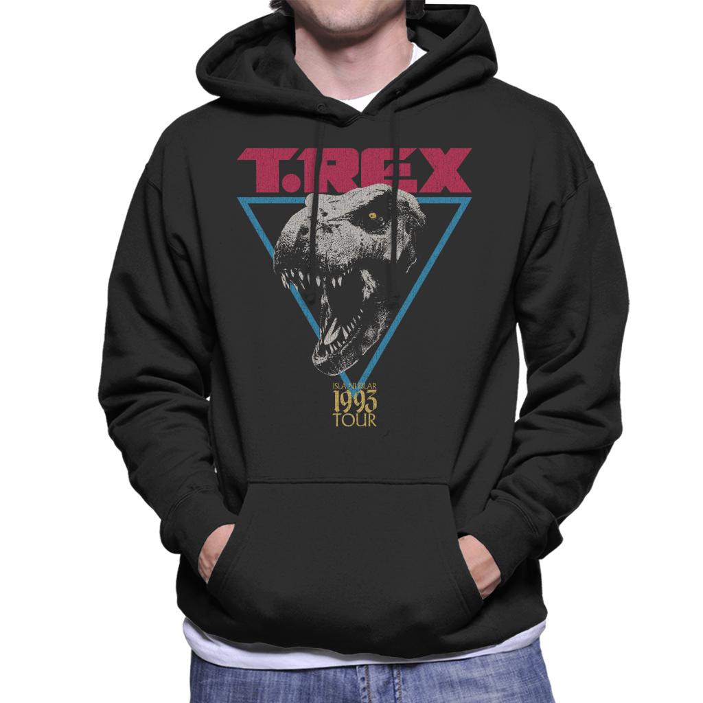 Jurassic Park Isla Nublar Tour Tyrannosaurus Rex Men's Hooded Sweatshirt-ALL + EVERY