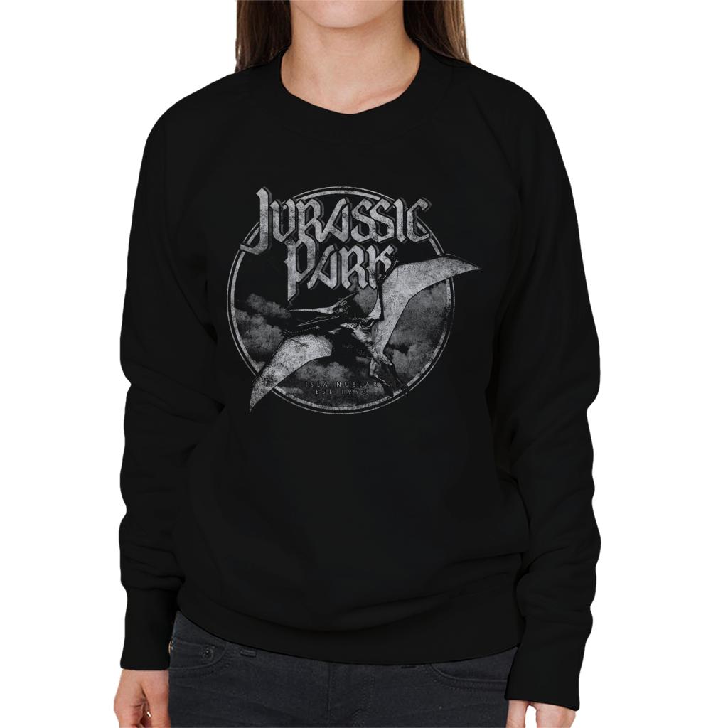 Jurassic Park Isla Nublar 1993 Pteranodon Women's Sweatshirt-ALL + EVERY