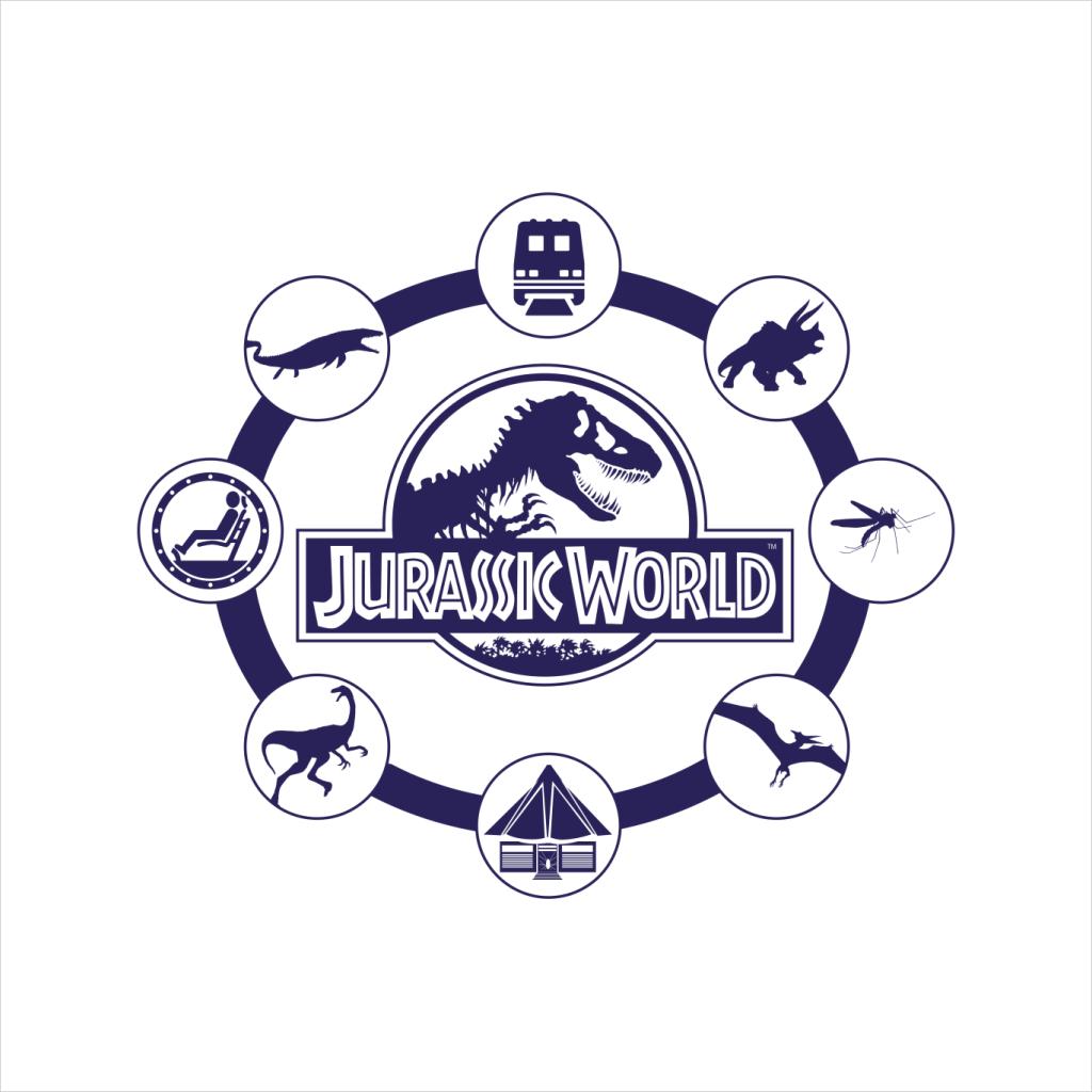 Jurassic World Film Iconography Women's Hooded Sweatshirt-ALL + EVERY