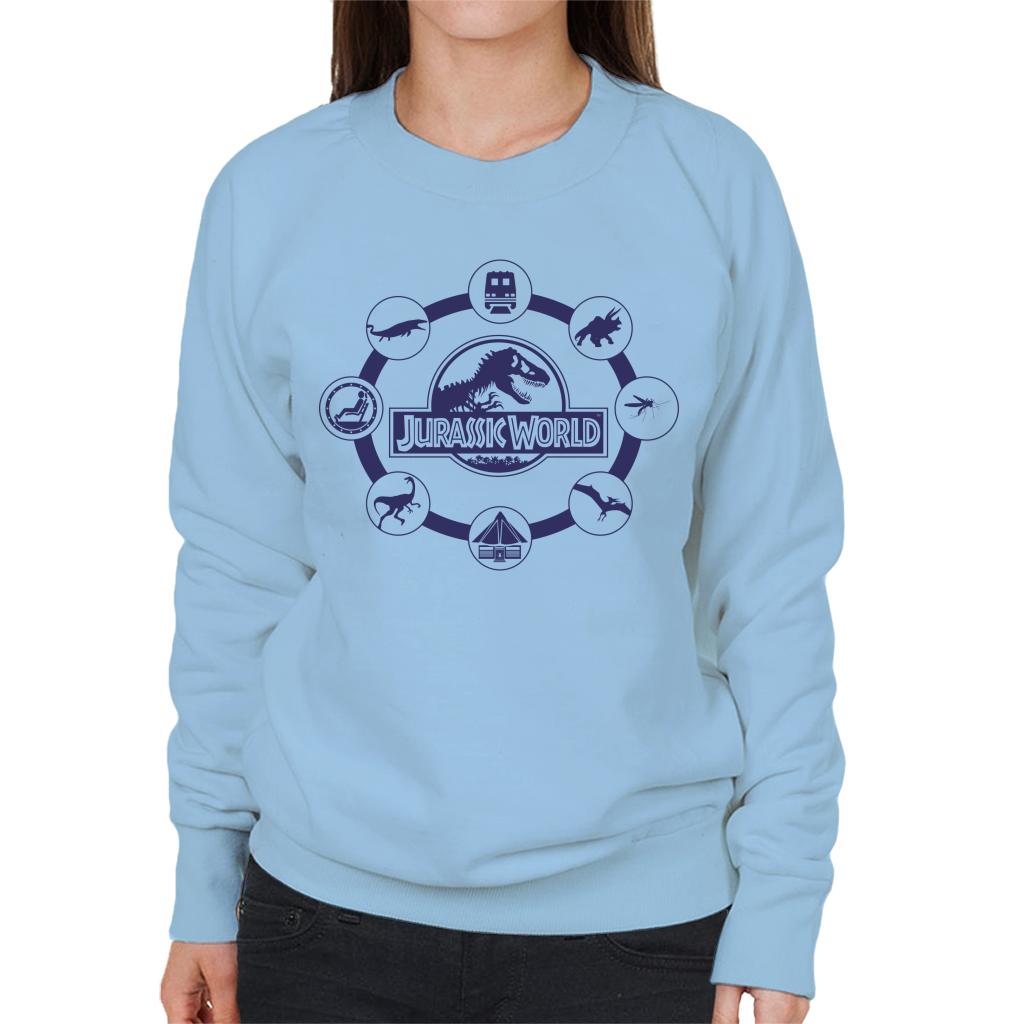 Jurassic World Film Iconography Women's Sweatshirt-ALL + EVERY